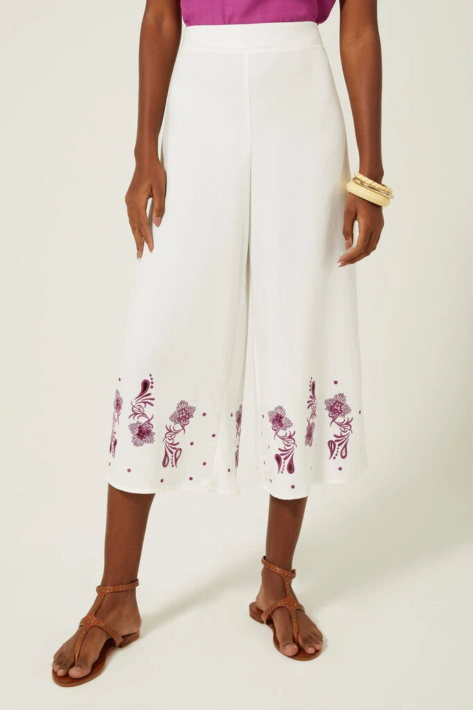 Bordeaux Blossom Pants