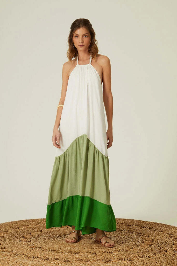 Fresh Green Maxi Dress