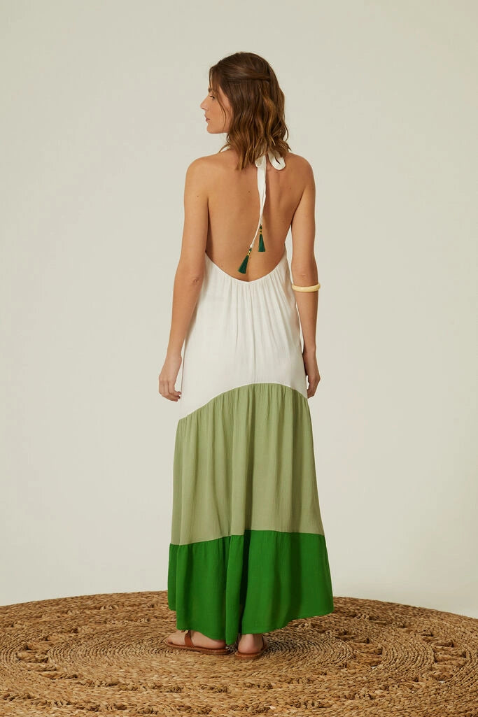 Fresh Green Maxi Dress